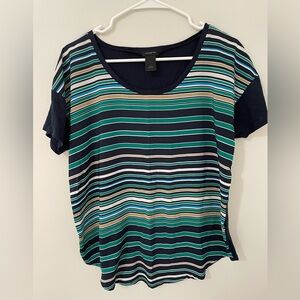 Ann Taylor Striped Shirt Size L